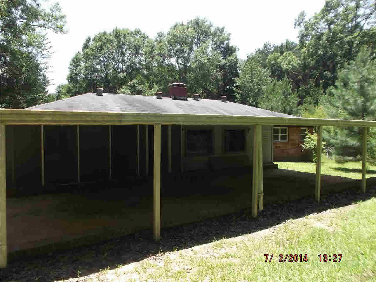 Right side of the house