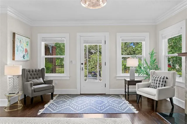 a kitchen with a sink stove and microwave
