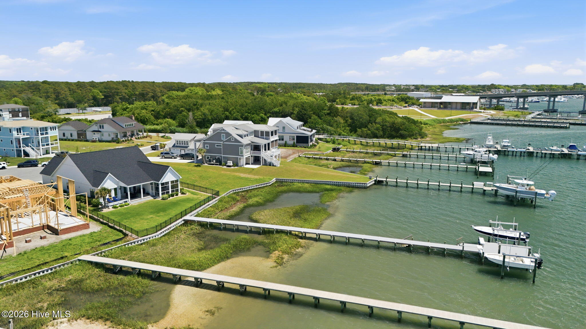 135 Gallants Point Road Beaufort, NC 28516 - Photo 52 of 68 Dock Aerial