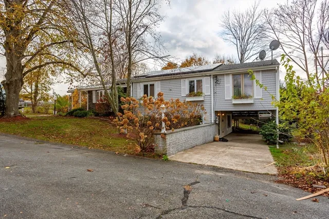 a view of a house with a outdoor space