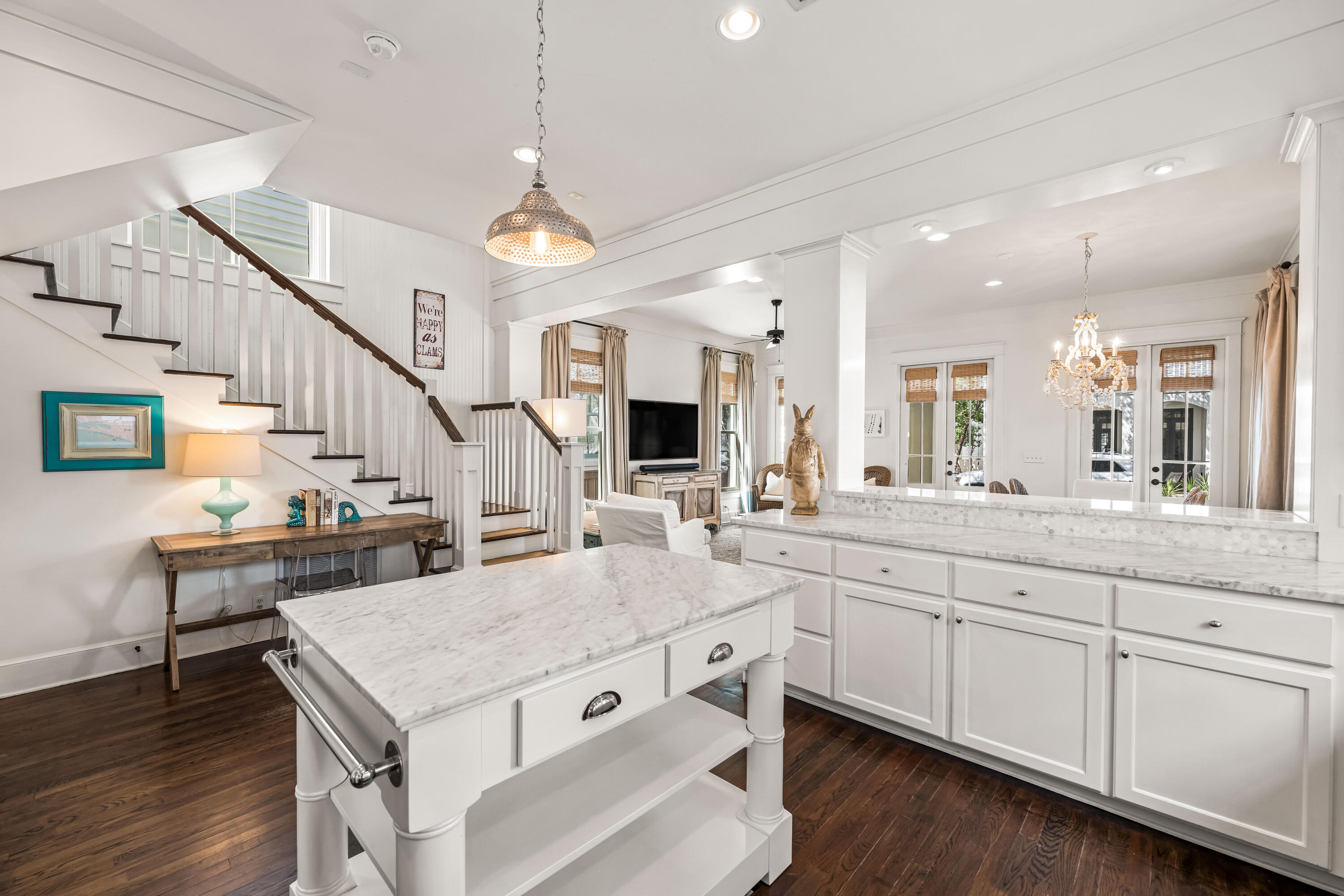 90 Atticus Road Rosemary Beach, FL 32461 - Photo 12 of 51 a kitchen with sink cabinets and wooden floor