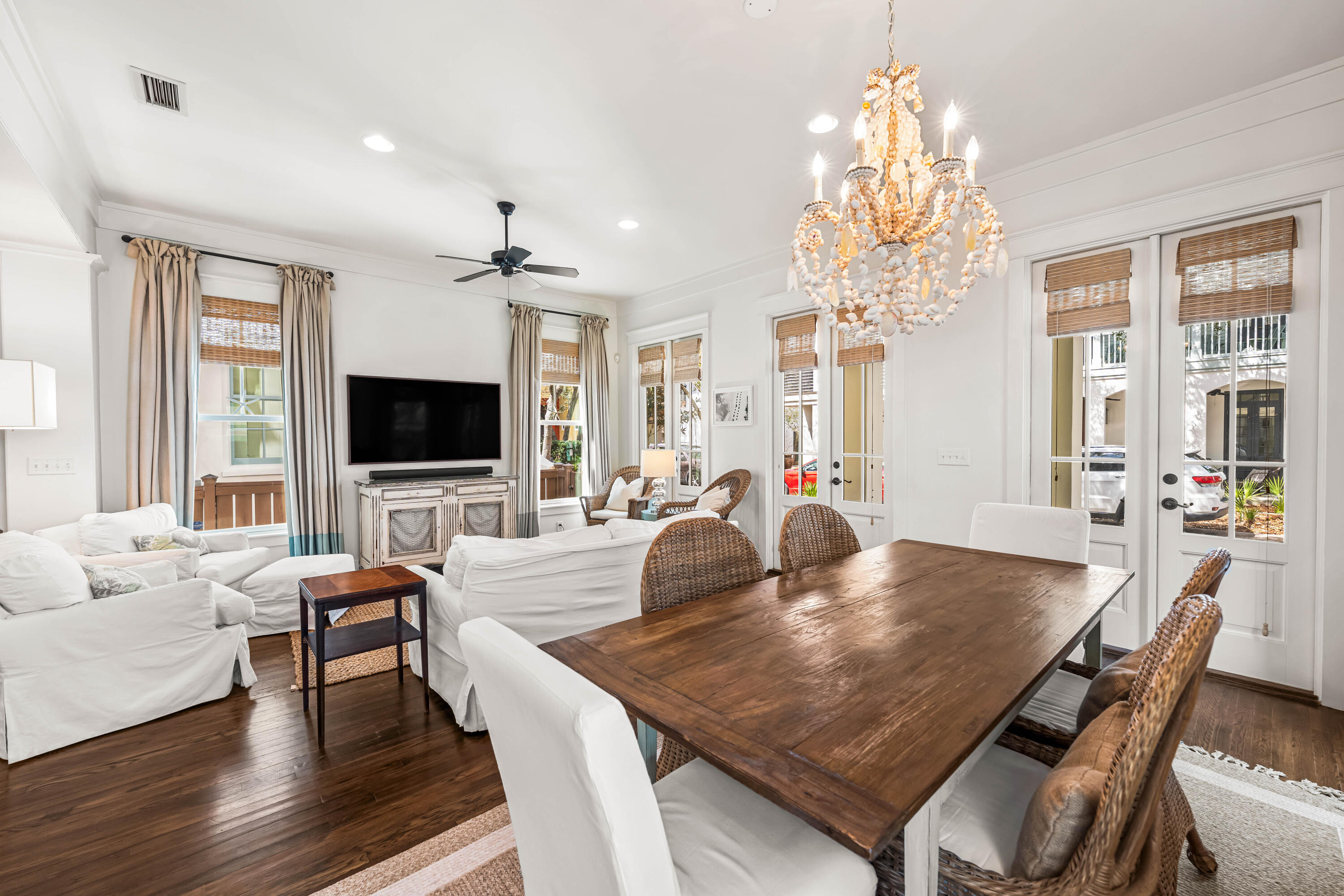 90 Atticus Road Rosemary Beach, FL 32461 - Photo 9 of 51 a living room with furniture and a flat screen tv
