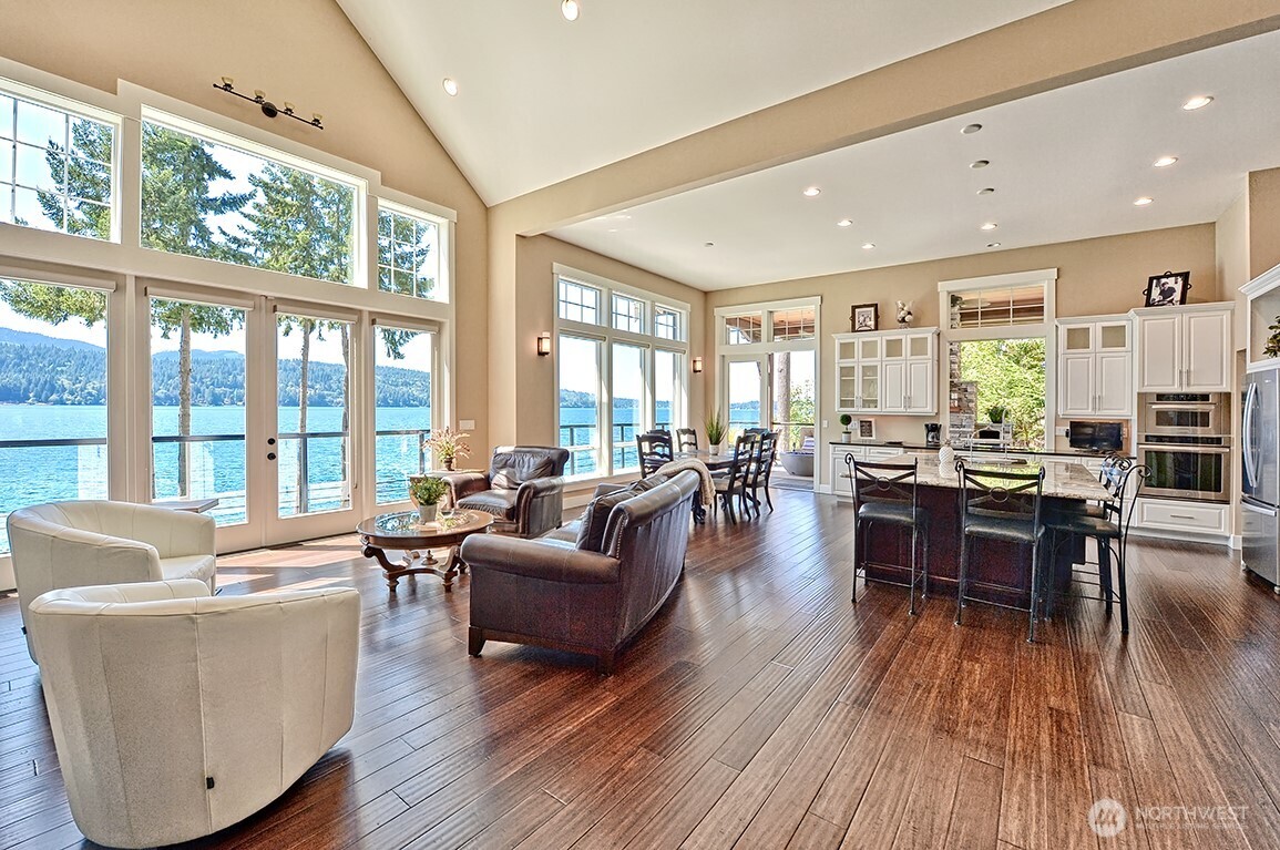 3042 North Shore Road Bellingham, WA 98226 - Photo 4 of 35 a living room with furniture and large windows