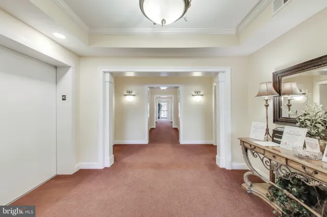 a view of a livingroom with furniture