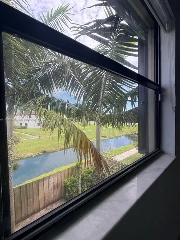 a view of water from a window