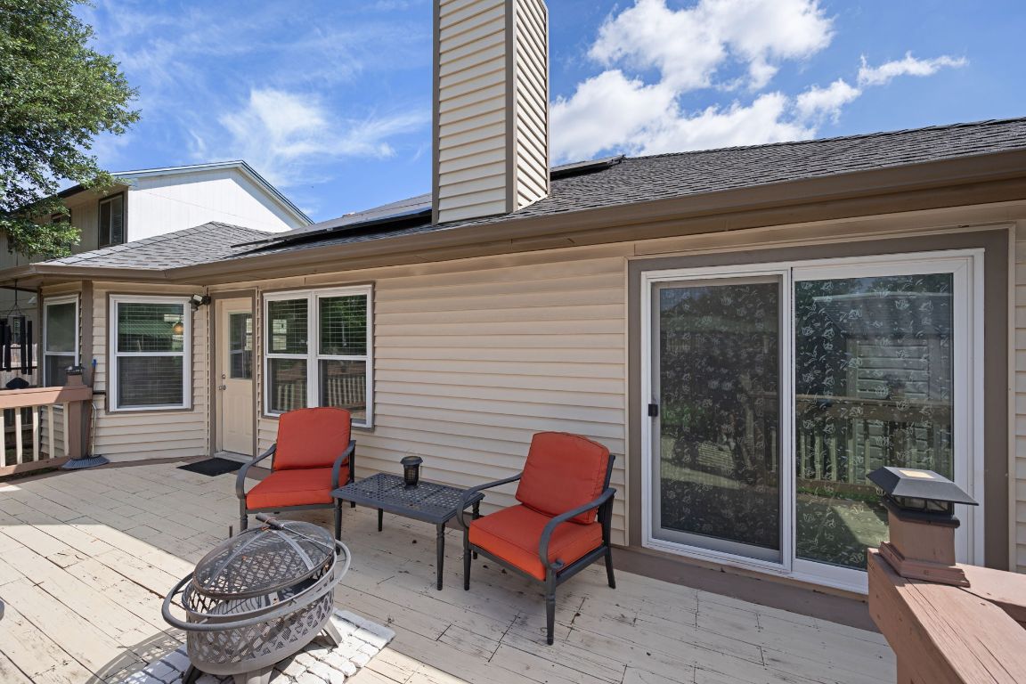 14505 Sandifer Street Austin, TX 78725 - Photo 23 of 28 a outdoor living space with furniture and a potted plant