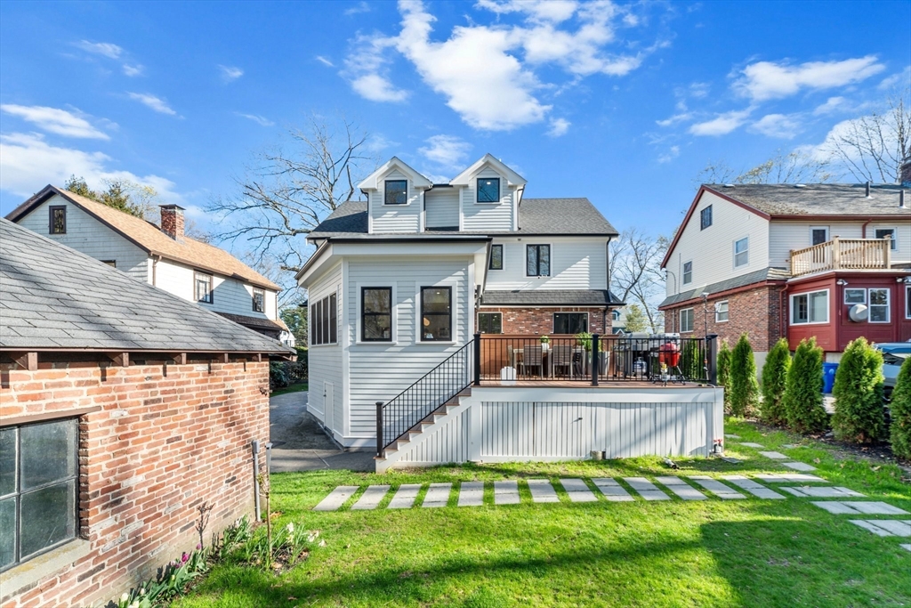45 Rowena Road Newton, MA 02459 - Photo 16 of 42 a view of a yard in front of house