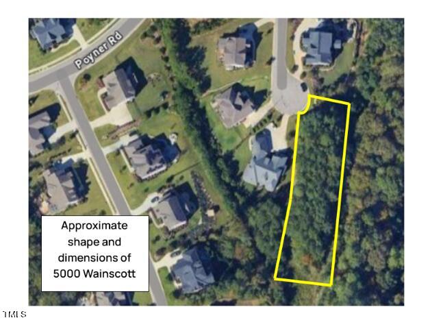 5000 Wainscott Way Raleigh, NC 27612 - Photo 3 of 11 Approximate shape and dimensions of 5000