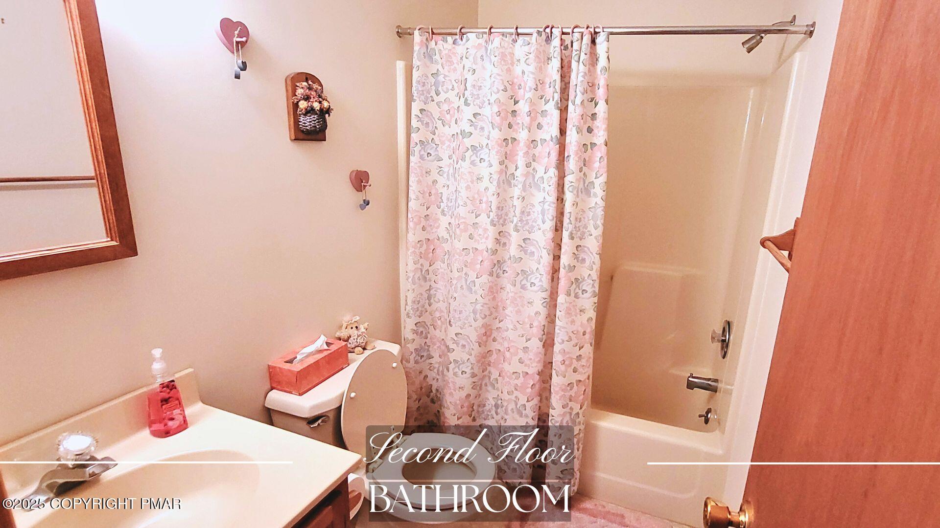 188 Radcliff Road Bushkill, PA 18324 - Photo 20 of 51 a bathroom with a sink toilet and shower