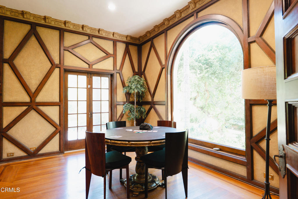 1363 Virginia Road San Marino, CA 91108 - Photo 21 of 29 a view of a dining room with furniture window and wooden floor