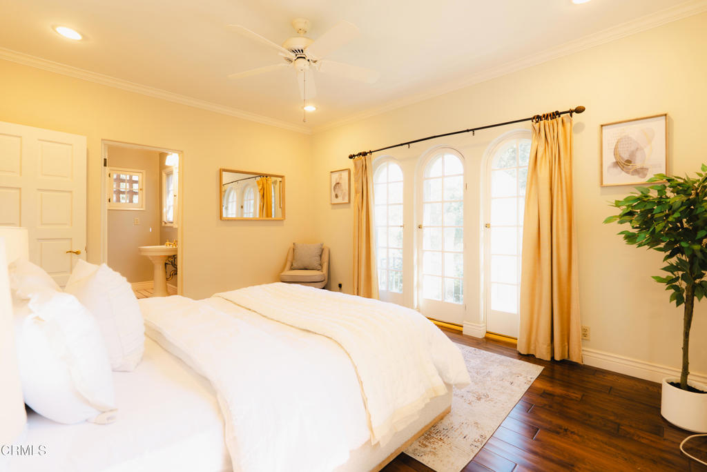 1363 Virginia Road San Marino, CA 91108 - Photo 23 of 29 a spacious bedroom with a bed and a window