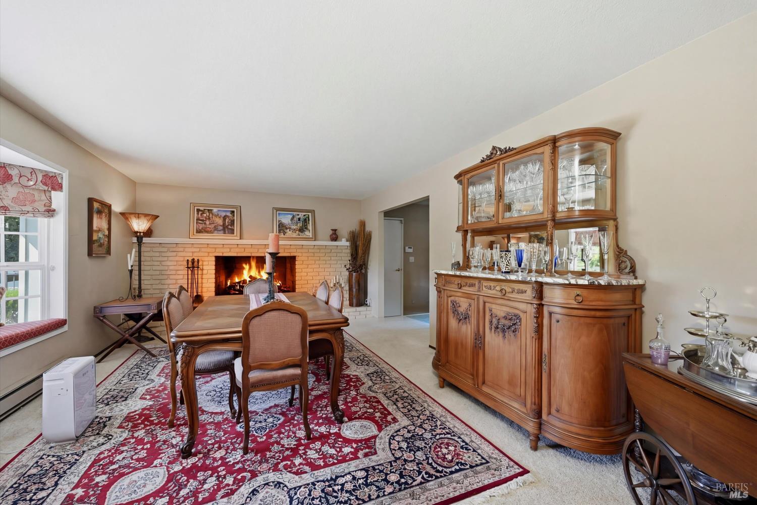 4320 Roblar Road Petaluma, CA 94952 - Photo 20 of 59 Fire in fireplace is virtually staged