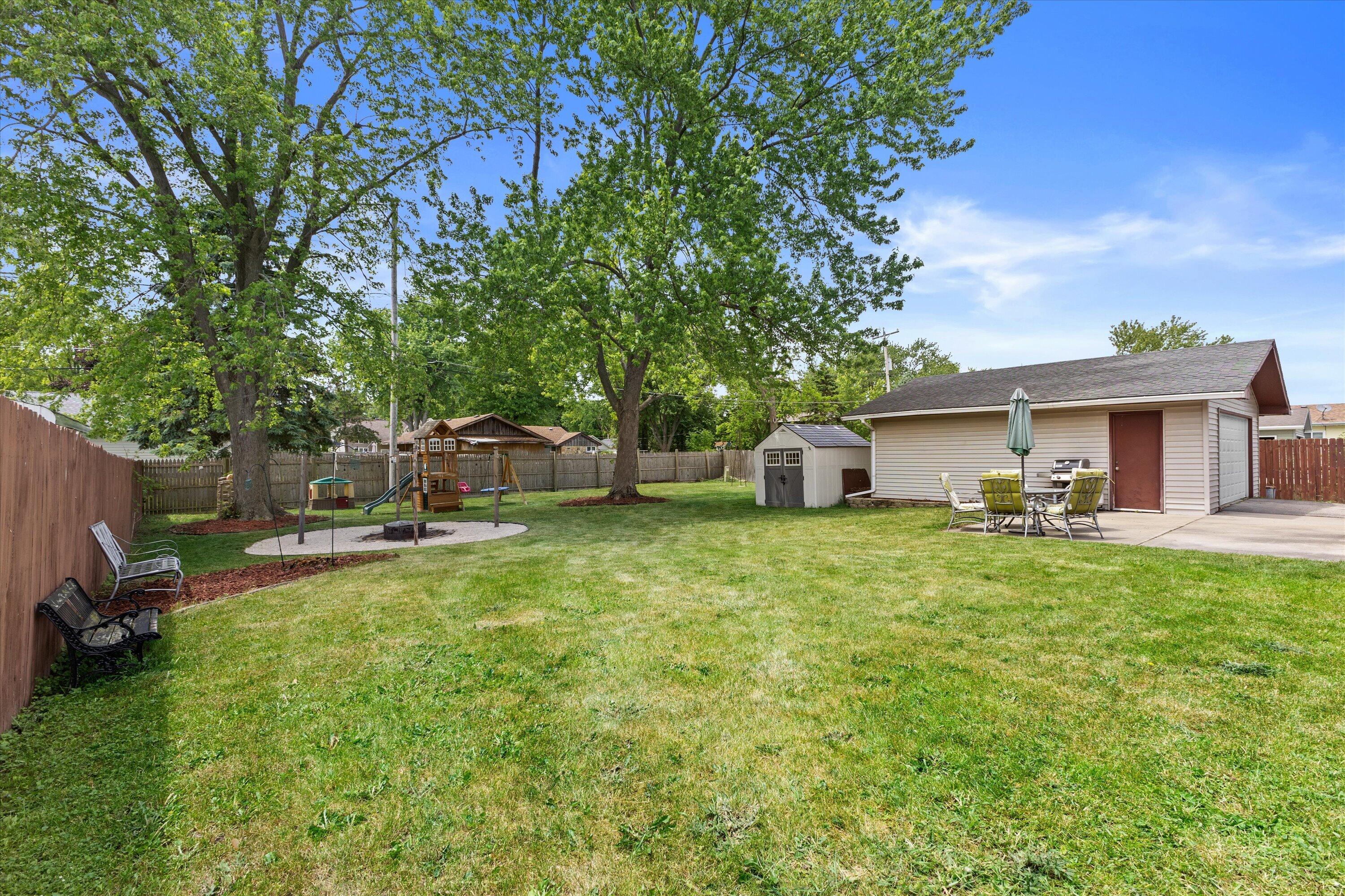 3422 Eagle Road Dover, WI 53139 - Photo 22 of 27 Fully Fenced Backyard