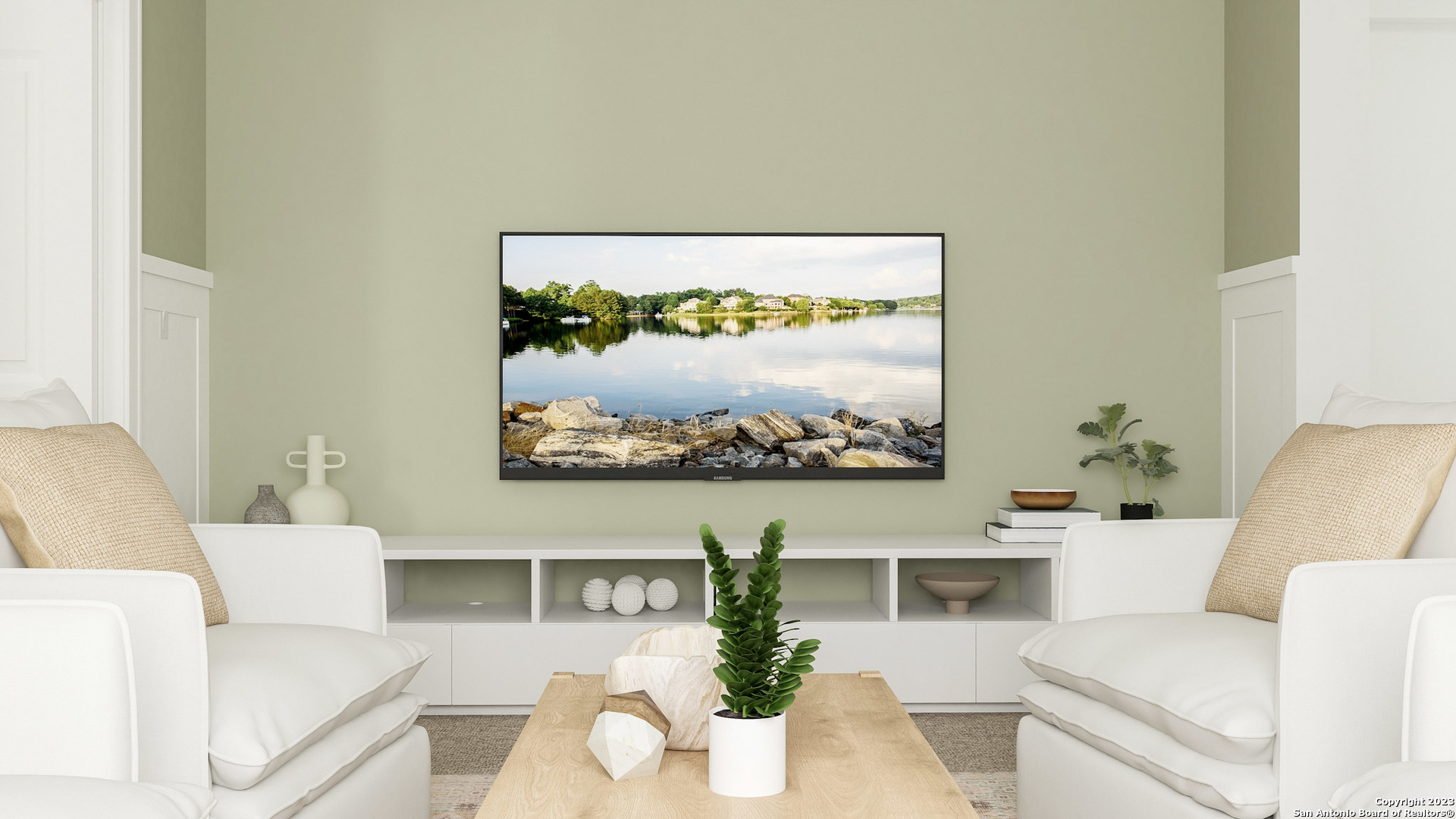 5775 Musquiz Ridge Seguin, TX 78155 - Photo 7 of 25 a living room with furniture a couch and a wall painting