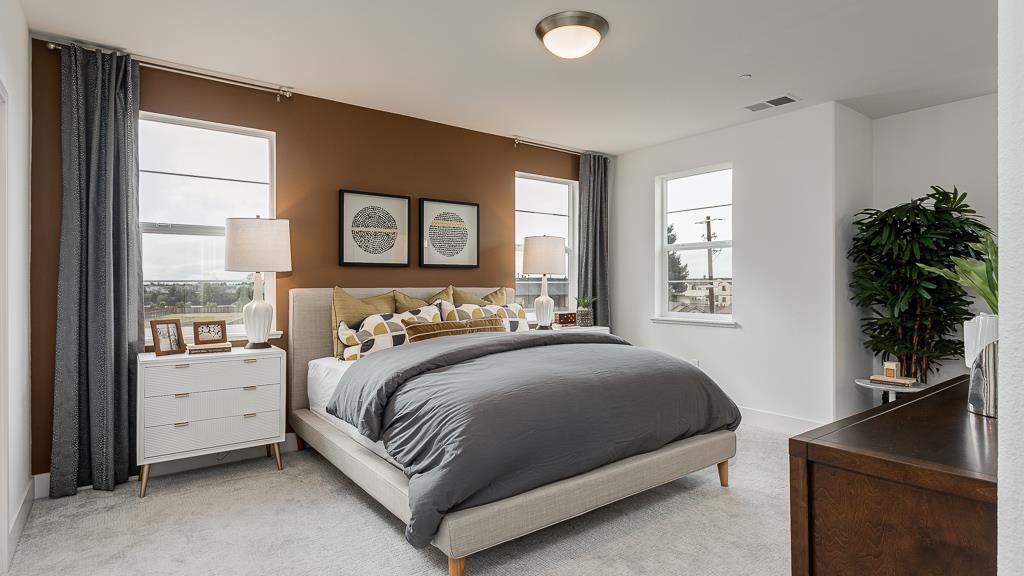 338 Line Street Hayward, CA 94544 - Photo 17 of 25 a bedroom with a bed and a window