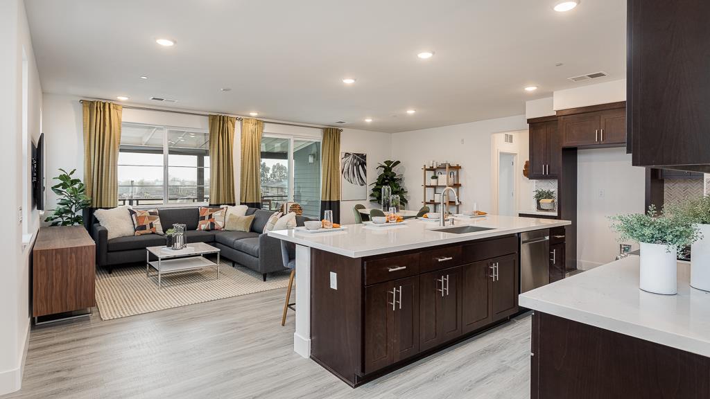 338 Line Street Hayward, CA 94544 - Photo 7 of 25 a kitchen with a stove and a sink