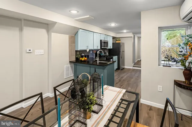 a room with furniture and a window