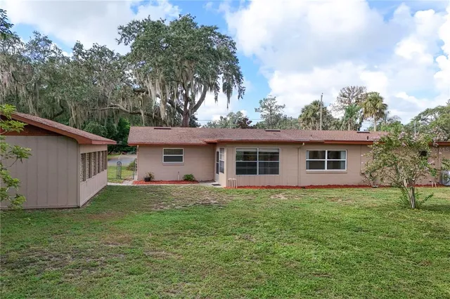 a house view with a garden space