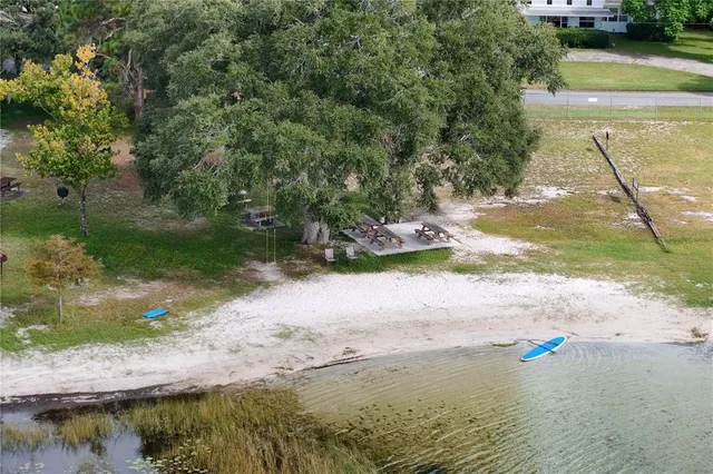 a view of beach and an ocean