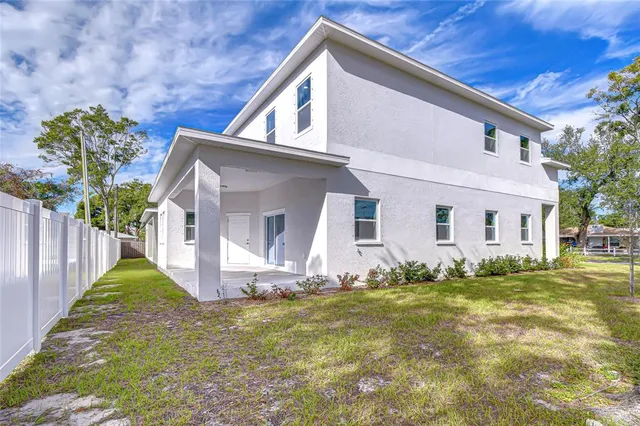 a front view of house with yard