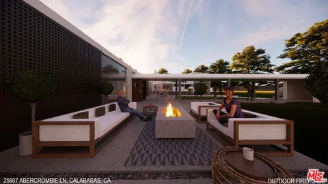 a view of a chairs and tables in the balcony
