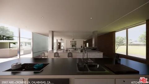 a kitchen with counter top space cabinets and stainless steel appliances