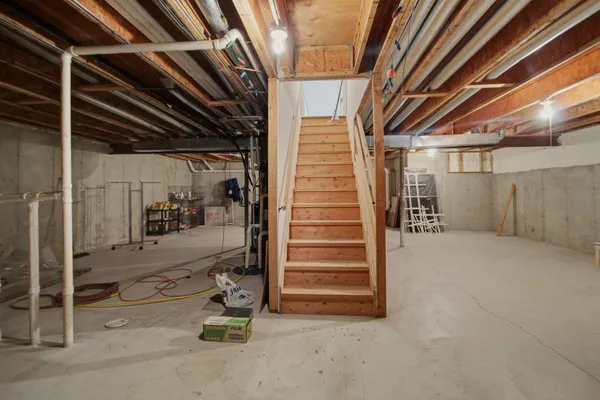 a view of storage and utility room