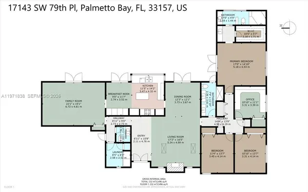 $1,300,000 | 17143 Southwest 79th Place, Palmetto Bay, FL 33157