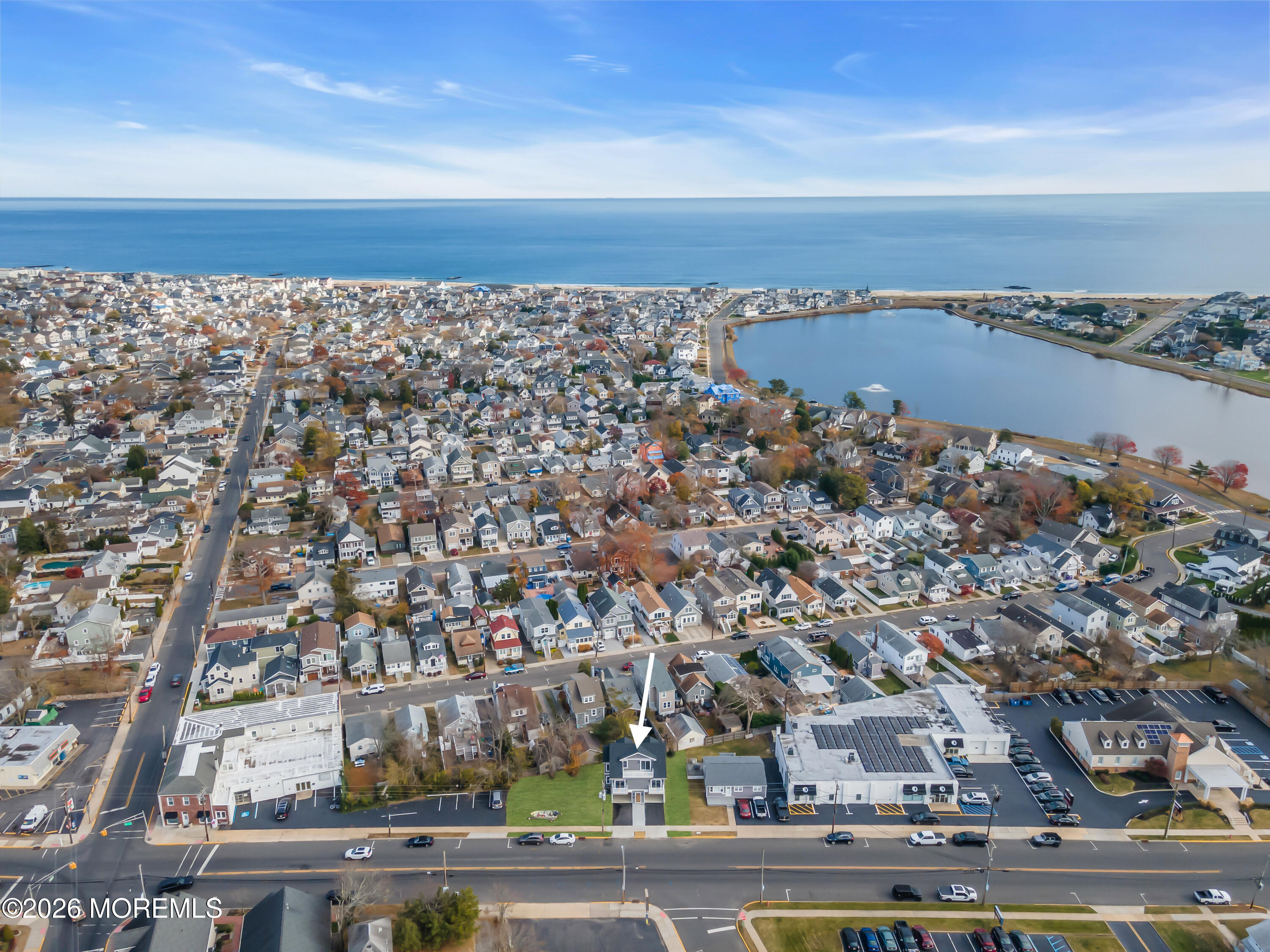 1900 Main Street Belmar, NJ 07719 - Photo 3 of 20 ariel w lake and beach