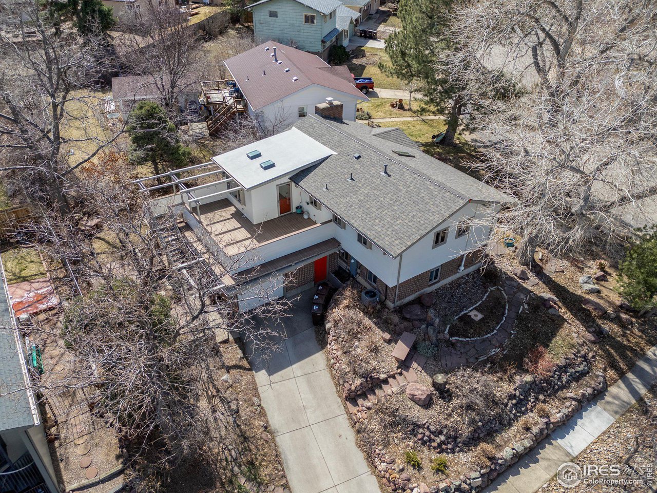 1120 Green Circle Boulder, CO 80305 - Photo 37 of 40 an aerial view of a house with a yard