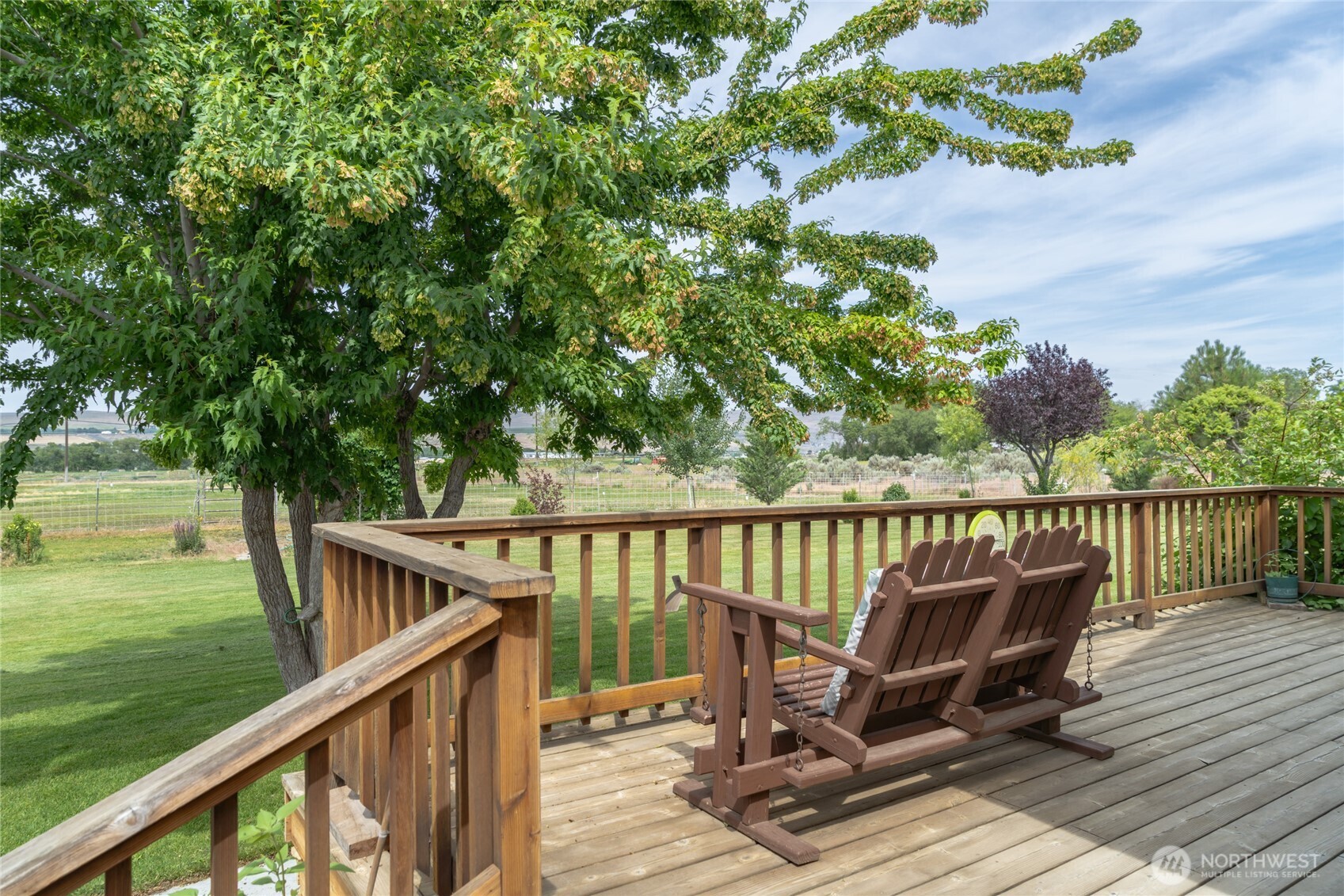 19627 Rd A Northeast Soap Lake, WA 98851 - Photo 13 of 38 a view of balcony with furniture and garden