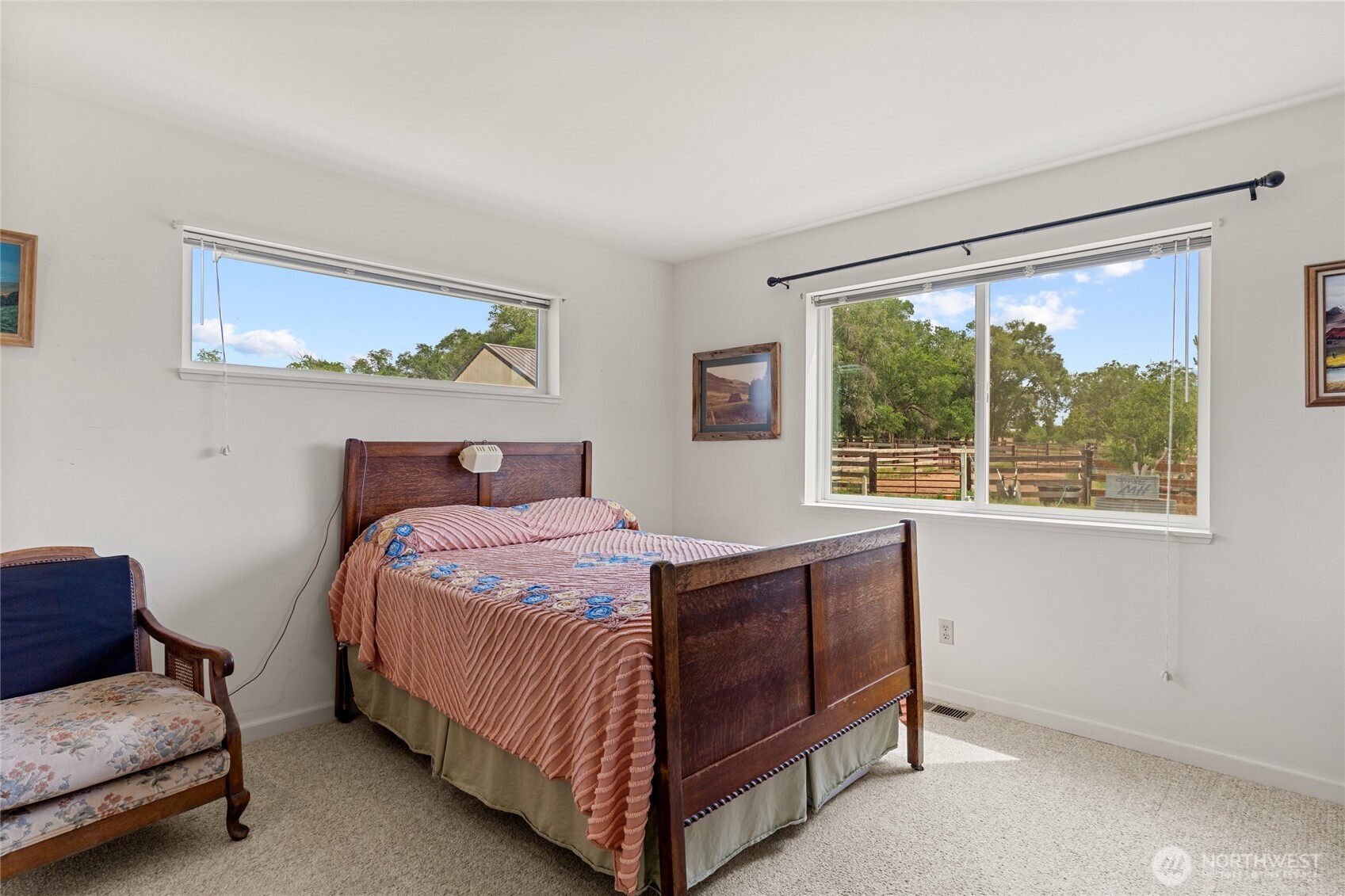 19627 Rd A Northeast Soap Lake, WA 98851 - Photo 32 of 38 a bedroom with a bed and a window