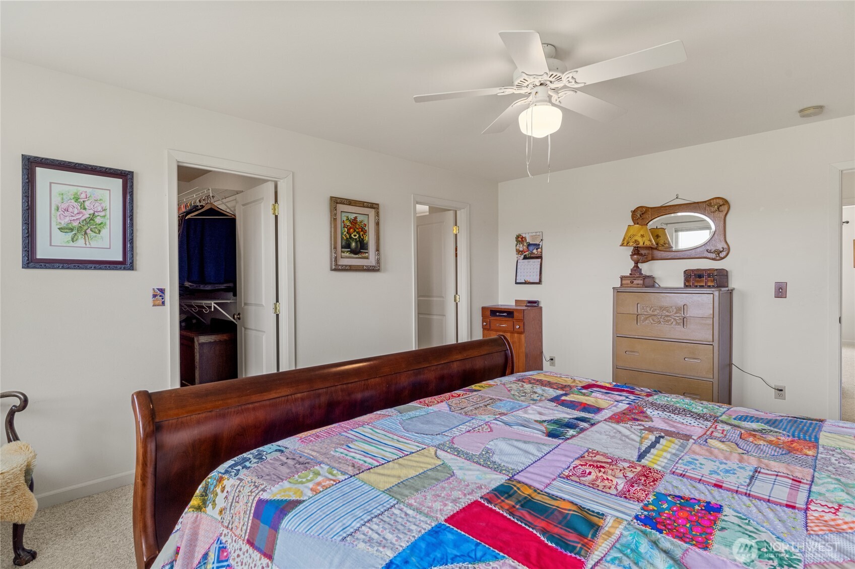 19627 Rd A Northeast Soap Lake, WA 98851 - Photo 35 of 38 a bedroom with a bed and a dresser in it
