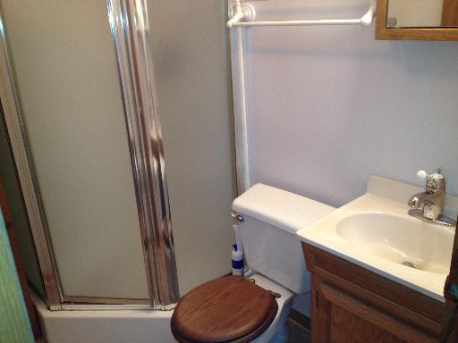 26157 West Rollins Road Ingleside, IL 60041 - Photo 6 of 10 a bathroom with a sink a toilet a mirror and shower