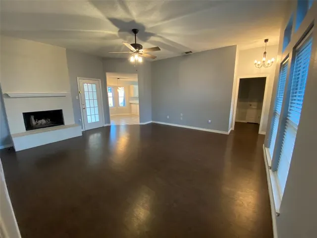a view of a livingroom with a fireplace