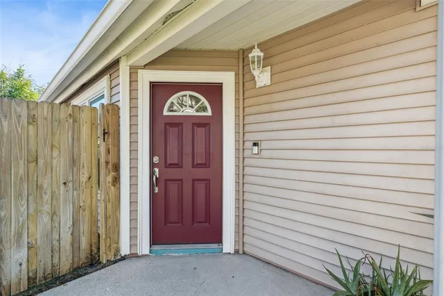 a view of front door