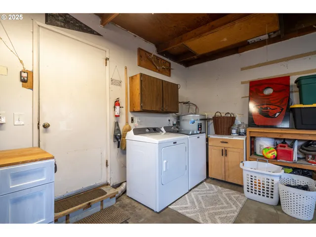 a room with storage and utility