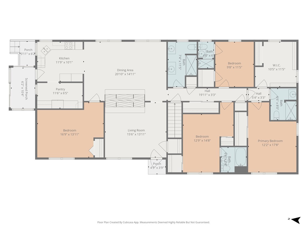 4304 Old Buncombe Road Greenville, SC 29617 - Photo 49 of 50 Explore the comprehensive layout of this residence, detailing every room with precise measurements for clarity.