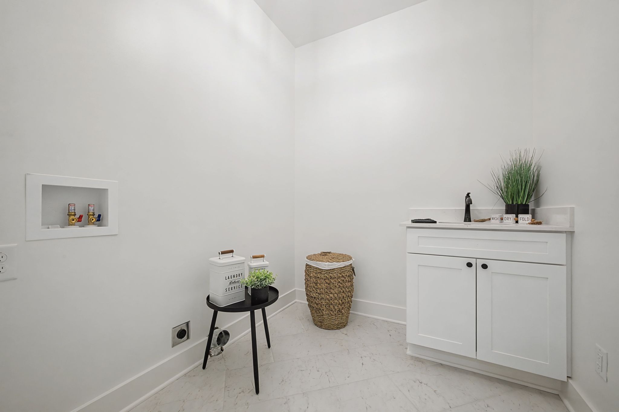 1171 Old Charlotte Road White Bluff, TN 37187 - Photo 27 of 29 a hallway with a sink and a mirror