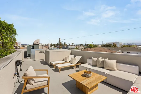 a terrace view with seating space