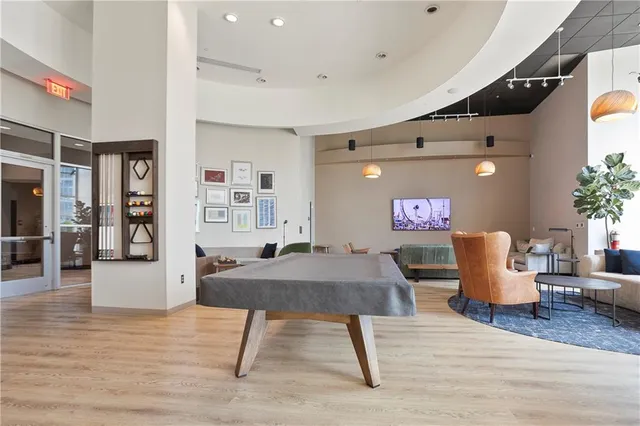 a outdoor space with furniture