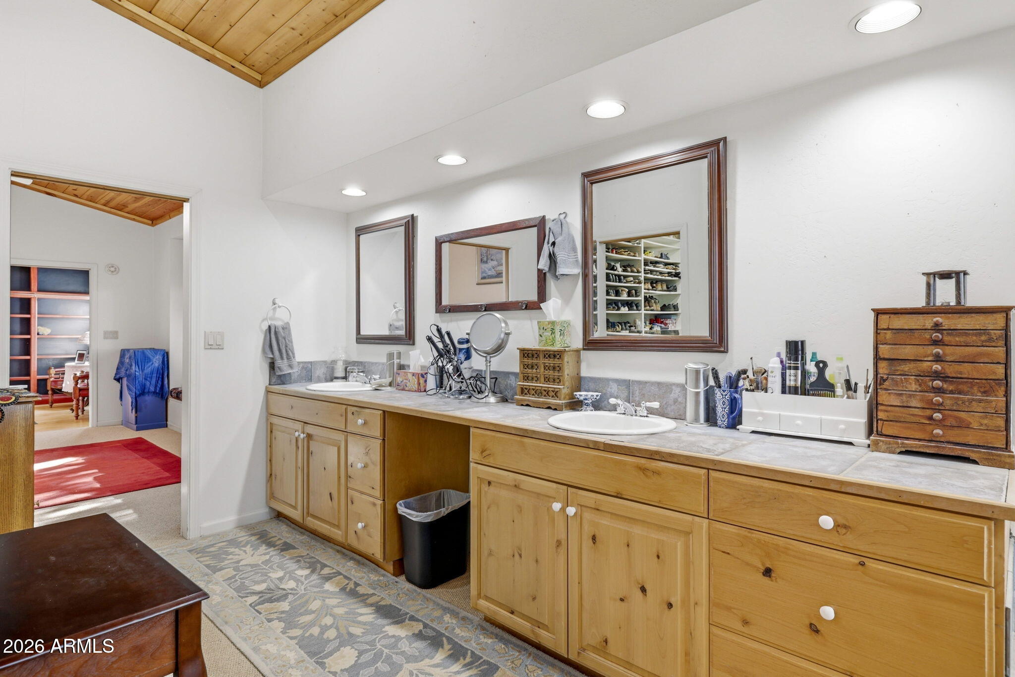133 South Mule Track Road Young, AZ 85554 - Photo 22 of 65 a spacious bathroom with stainless steel appliances double vanity sink and a mirror