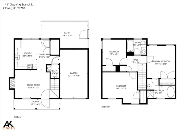 $1,900 | 1411 Swaying Branch Lane, Clover, SC 29710