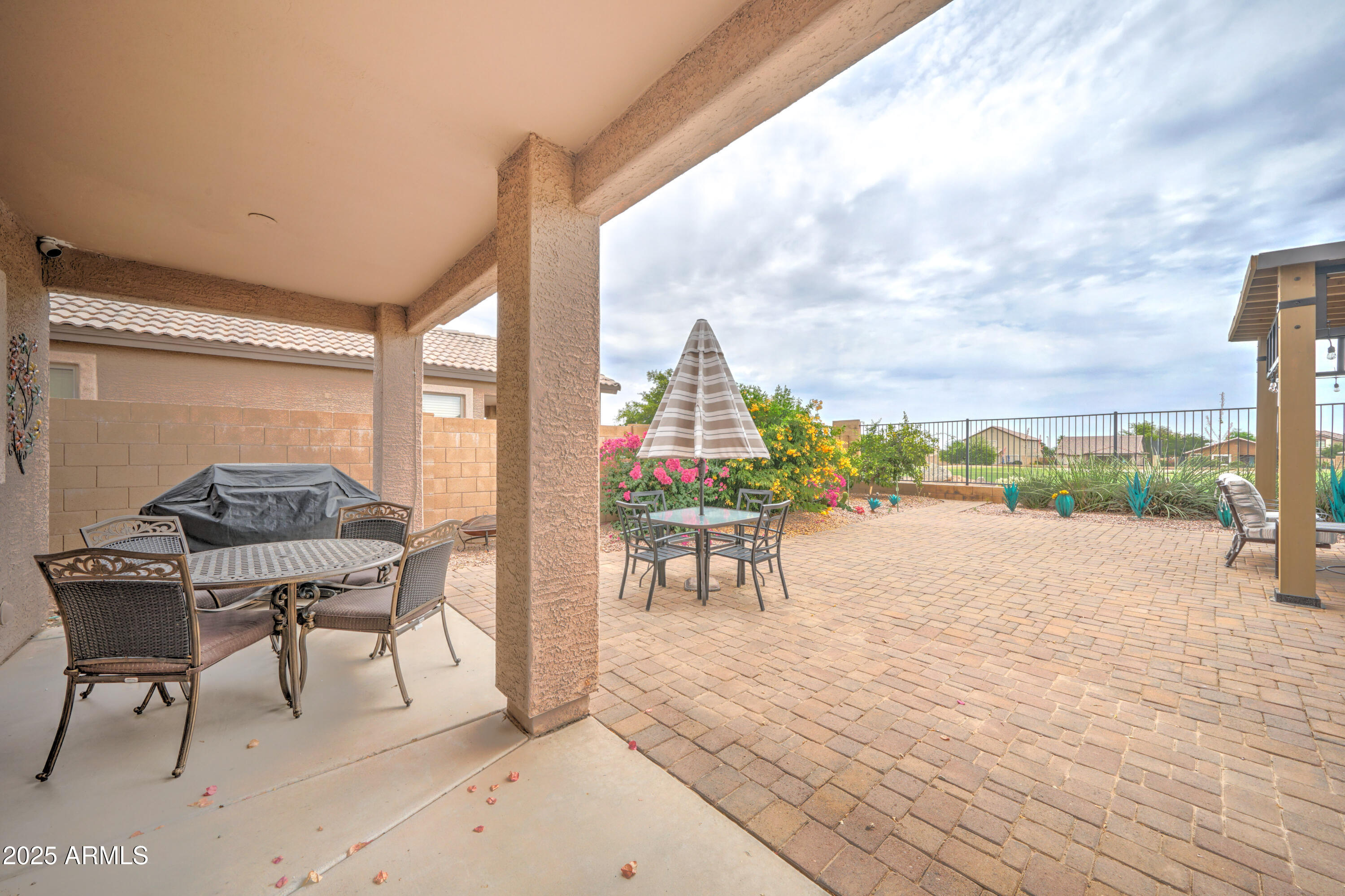 Undisclosed Address San Tan Valley, AZ 85143 - Photo 45 of 57 a view of a terrace with furniture and garden