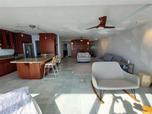 a room with furniture