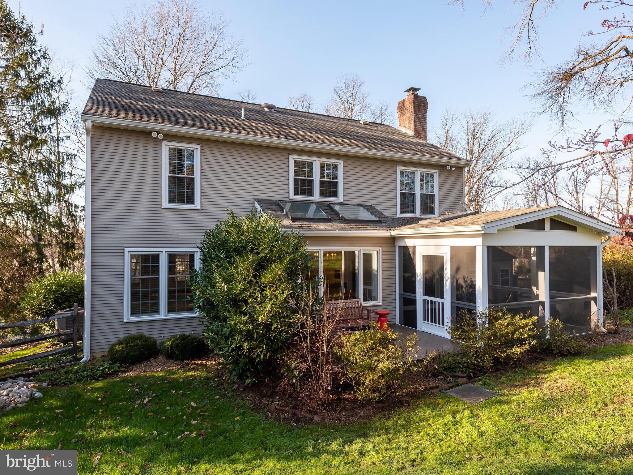 1780 Valley Greene Road Paoli, PA 19301 - Photo 27 of 45 Handsome view of rear elevation and newer porch