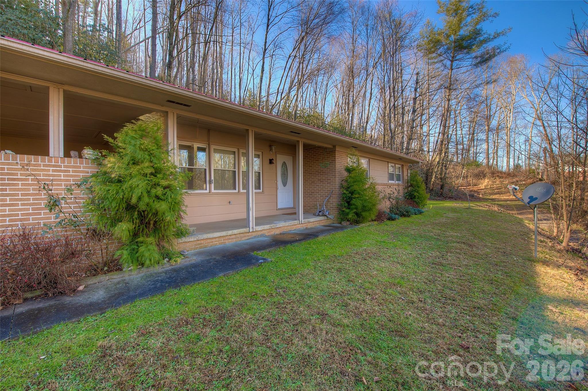 583 Deer Park Lake Road Spruce Pine, NC 28777 - Photo 2 of 24 a view of a backyard with plants and large trees
