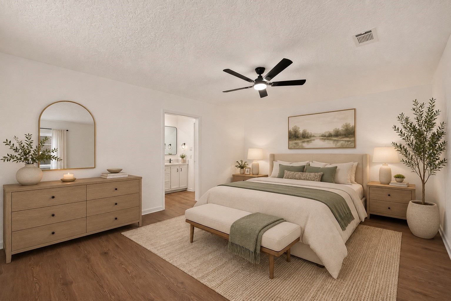 Primary Bedroom *virtually staged*