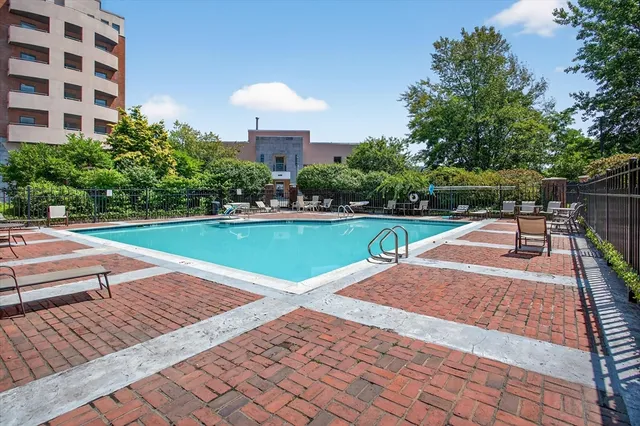 a view of outdoor space with swimming pool