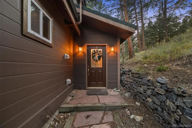 a front view of a house